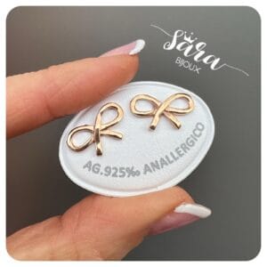 Orecchini lobo fiocchetto