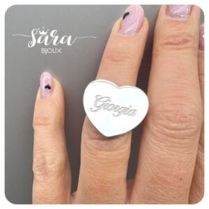 Anello cuore personalizzato