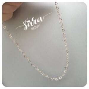 Collana catena cuoricini