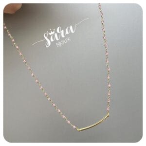 Collana micro-rosario barretta