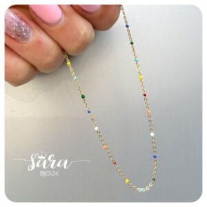 Cavigliera sferette multicolore
